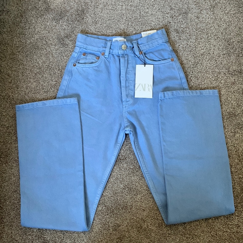 Zara High-Rise Straight Jeans